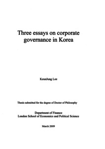 doctoral thesis on corporate governance