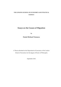 Essays on migration