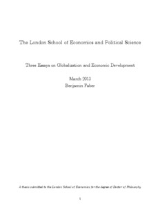 Economics globalisation essay